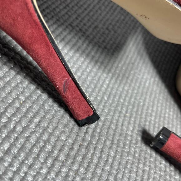 Kelsi Dagger Dorothy Booties Womens Size 8.5 Pink‎ Suede Leather Ruffle Stiletto - Picture 7 of 9